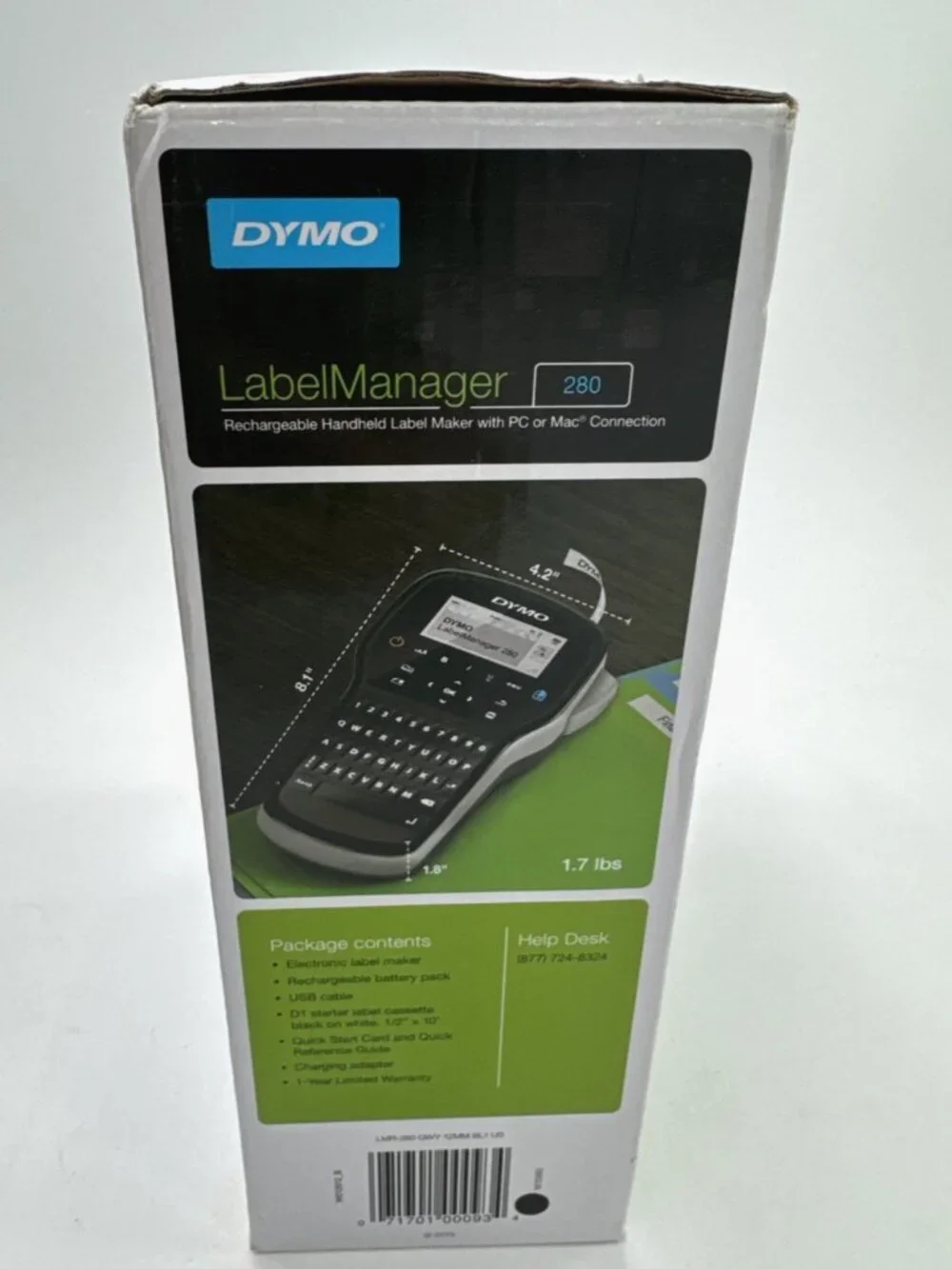 Dymo LabelManager 280 HandHeld Rechargable Label Maker PC Mac Connect NEW SEALED